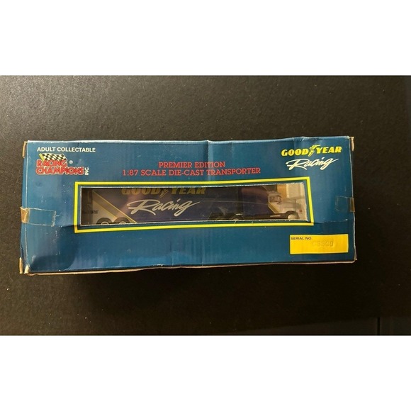 Racing Champions 1993 Premier Edition NASCAR Goodyear Race Hauler 1:87 Scale - Picture 4 of 5